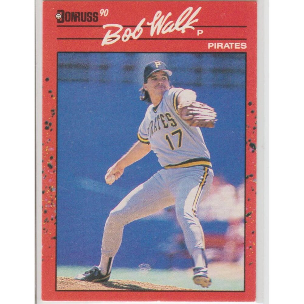 Bob Walk 1990 Donruss Error / No dot after INC.